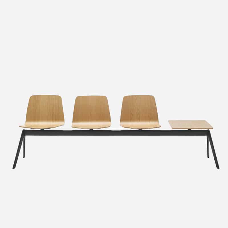 Banc 3 places avec tablette  Varya Wood In